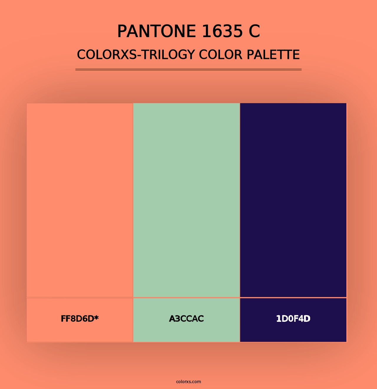 PANTONE 1635 C - Colorxs Trilogy Palette