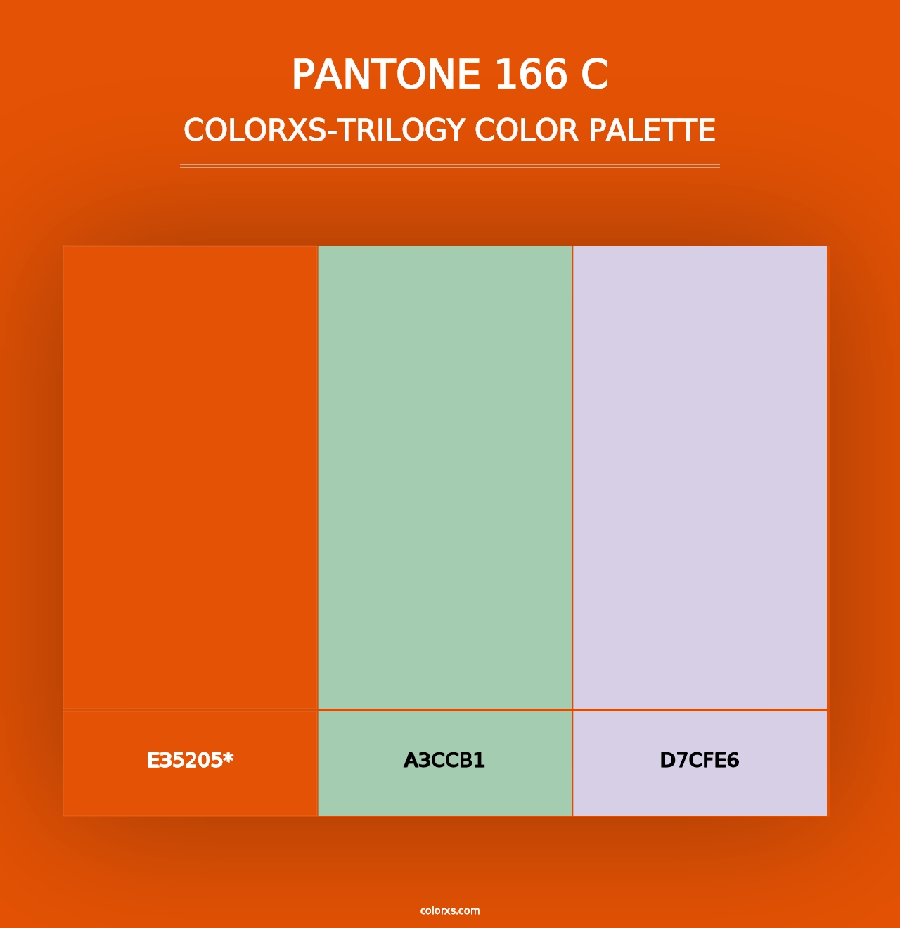 PANTONE 166 C - Colorxs Trilogy Palette