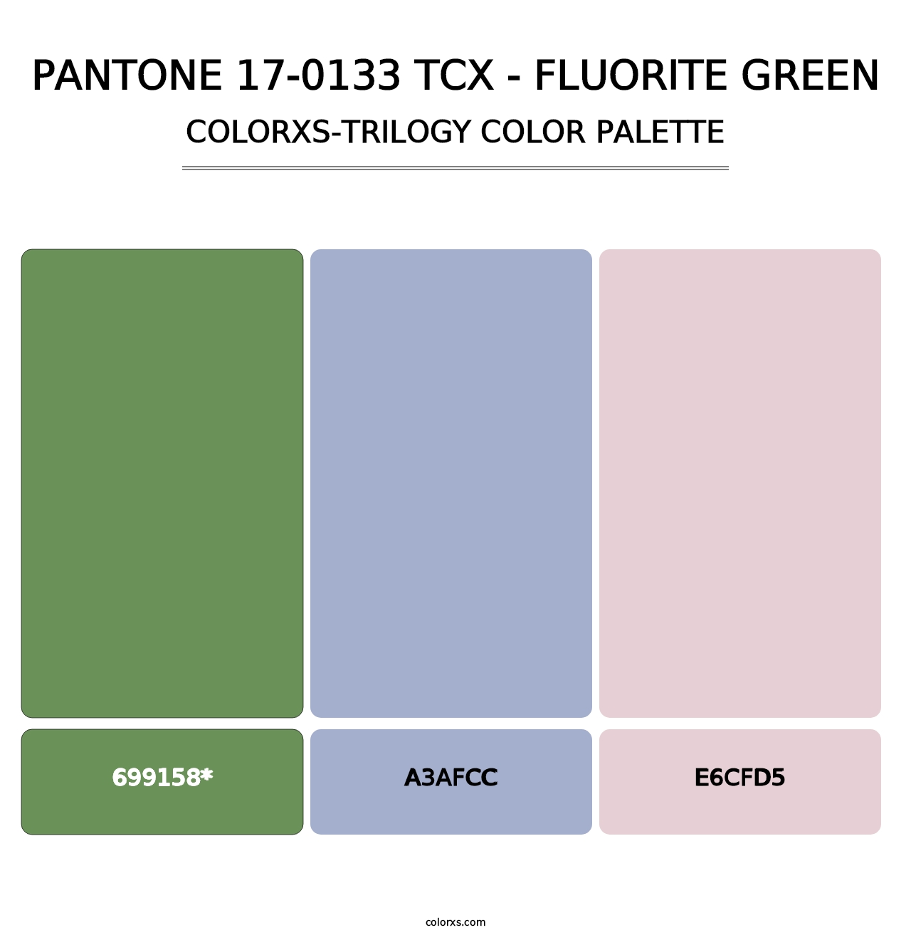 PANTONE 17-0133 TCX - Fluorite Green - Colorxs Trilogy Palette