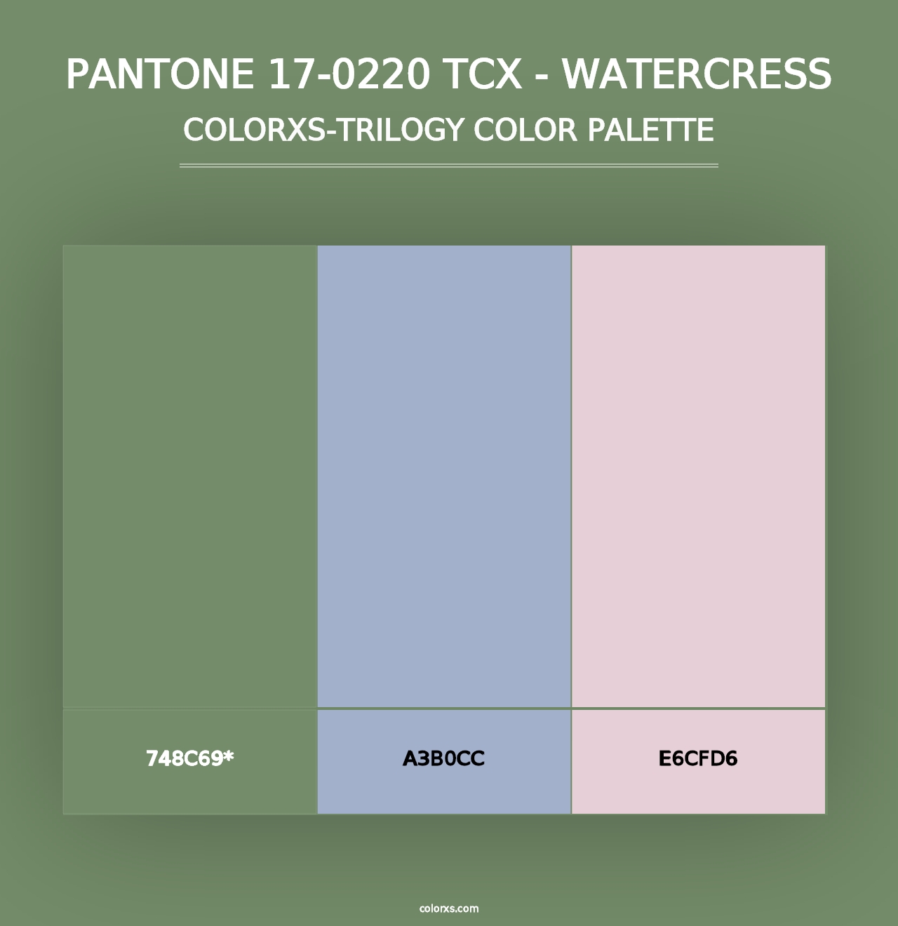 PANTONE 17-0220 TCX - Watercress - Colorxs Trilogy Palette