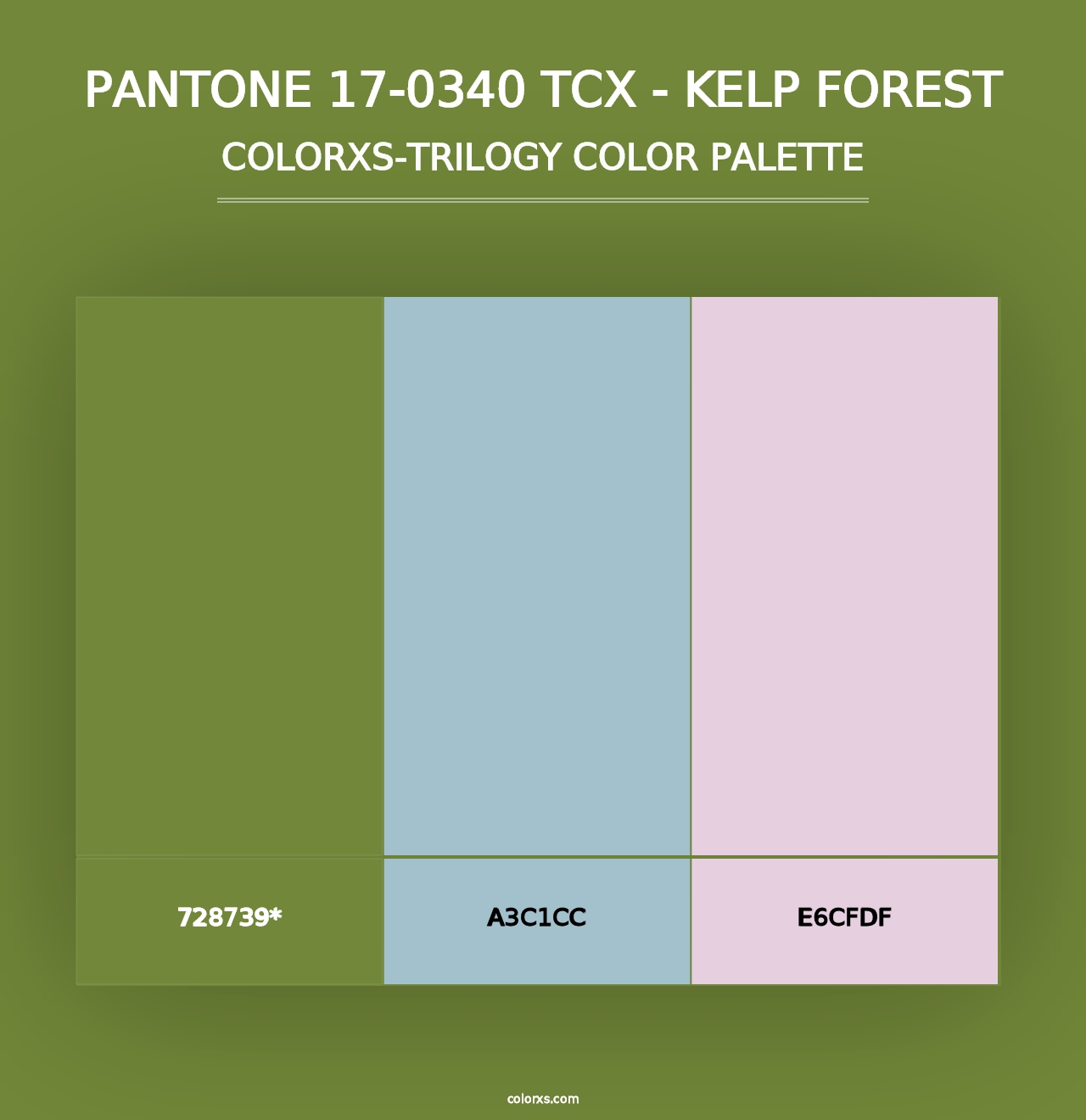 PANTONE 17-0340 TCX - Kelp Forest - Colorxs Trilogy Palette