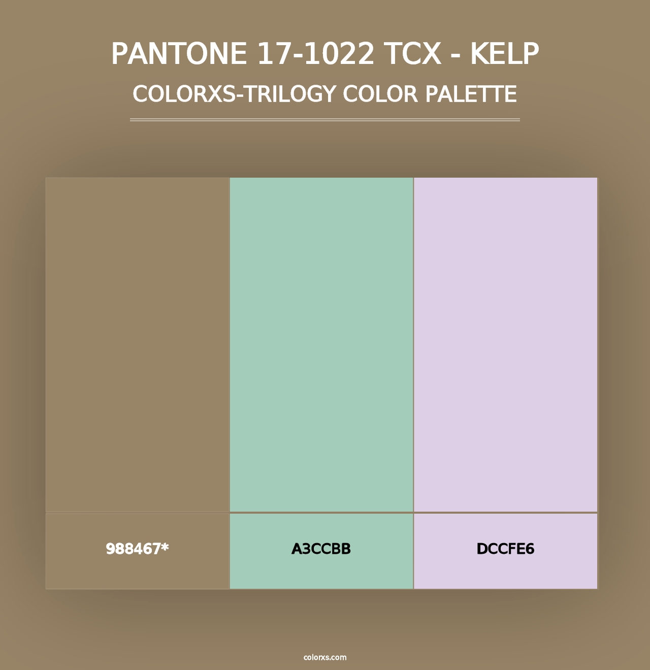 PANTONE 17-1022 TCX - Kelp - Colorxs Trilogy Palette