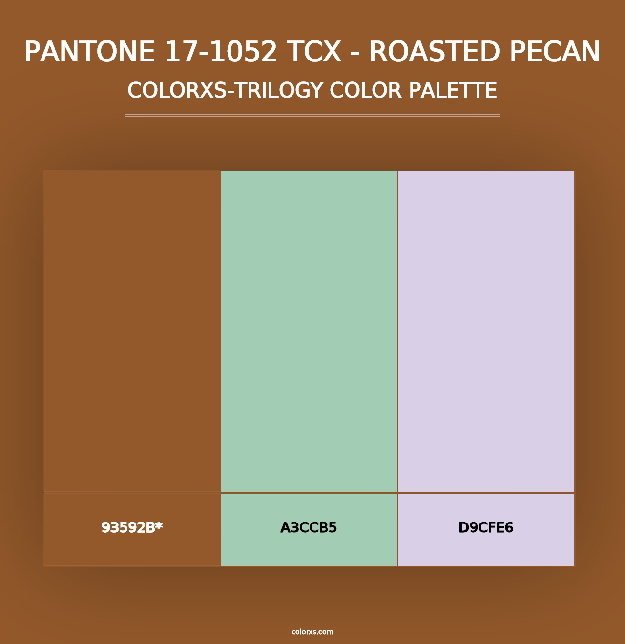 PANTONE 17-1052 TCX - Roasted Pecan - Colorxs Trilogy Palette