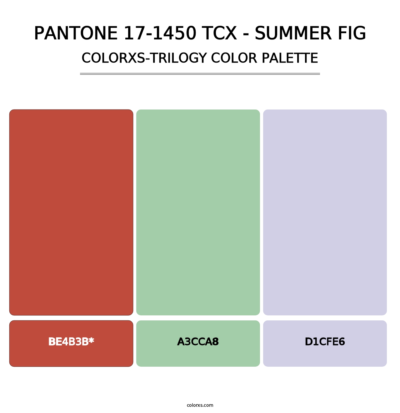 PANTONE 17-1450 TCX - Summer Fig - Colorxs Trilogy Palette