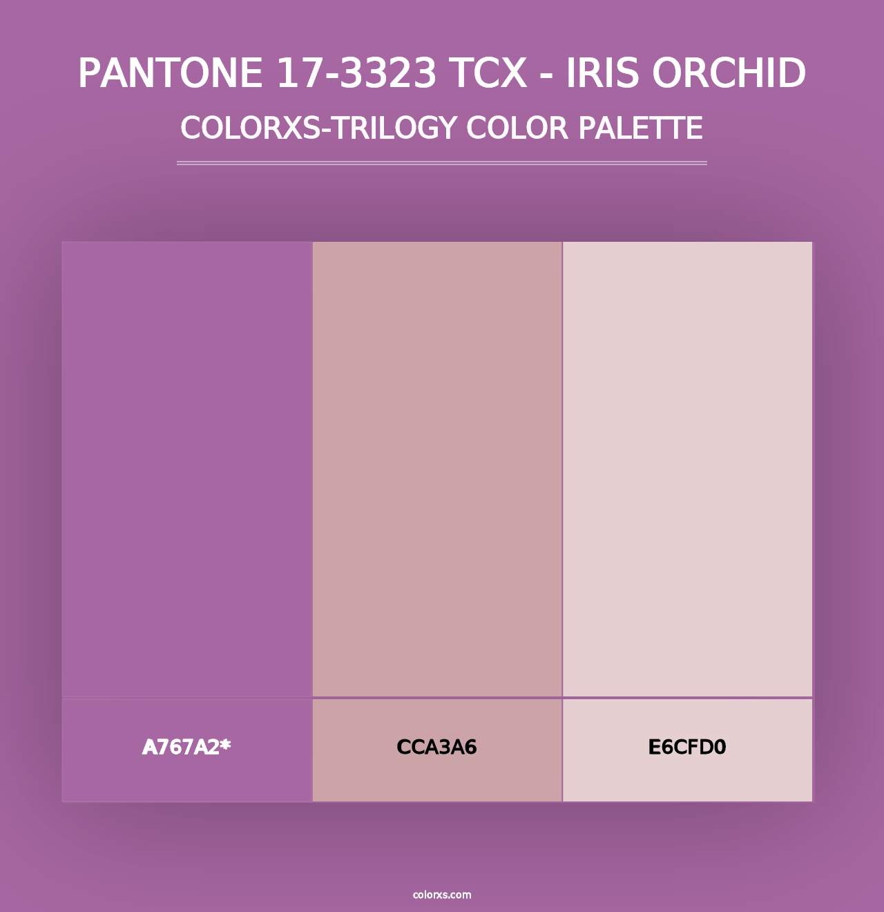 PANTONE 17-3323 TCX - Iris Orchid - Colorxs Trilogy Palette