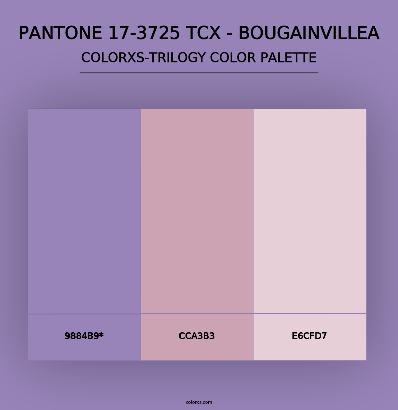 PANTONE 17-3725 TCX - Bougainvillea - Colorxs Trilogy Palette