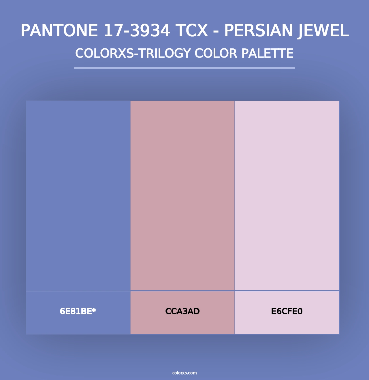 PANTONE 17-3934 TCX - Persian Jewel - Colorxs Trilogy Palette