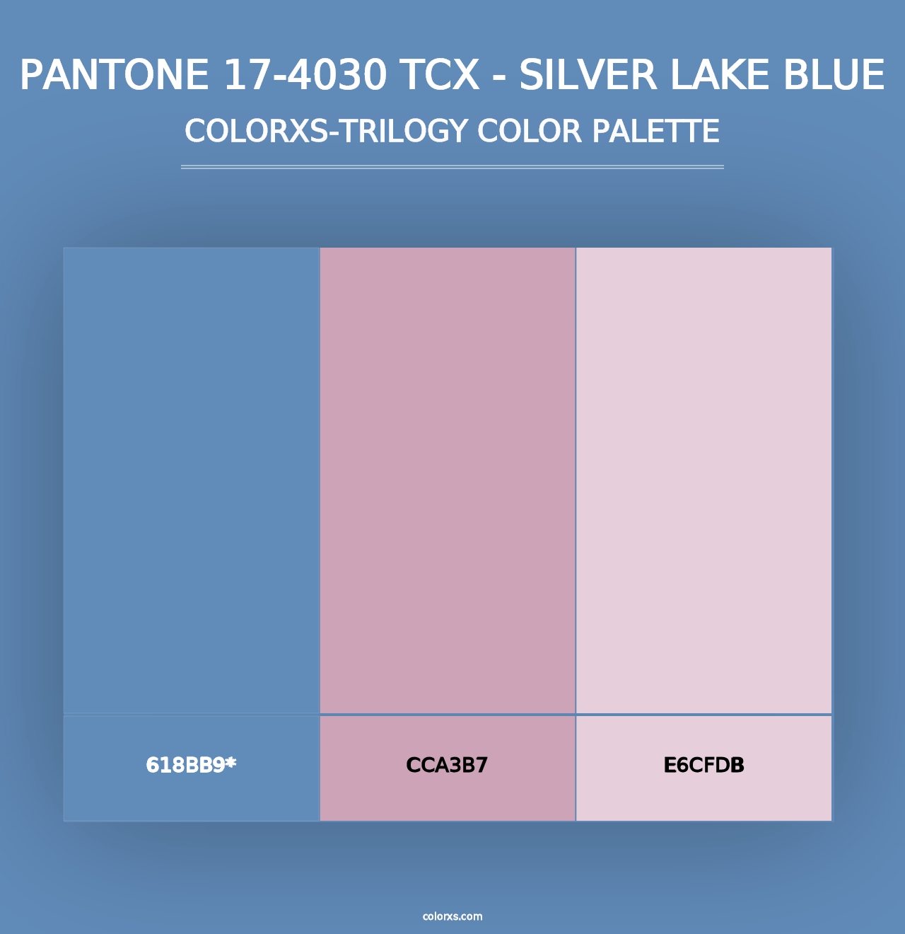 PANTONE 17-4030 TCX - Silver Lake Blue - Colorxs Trilogy Palette