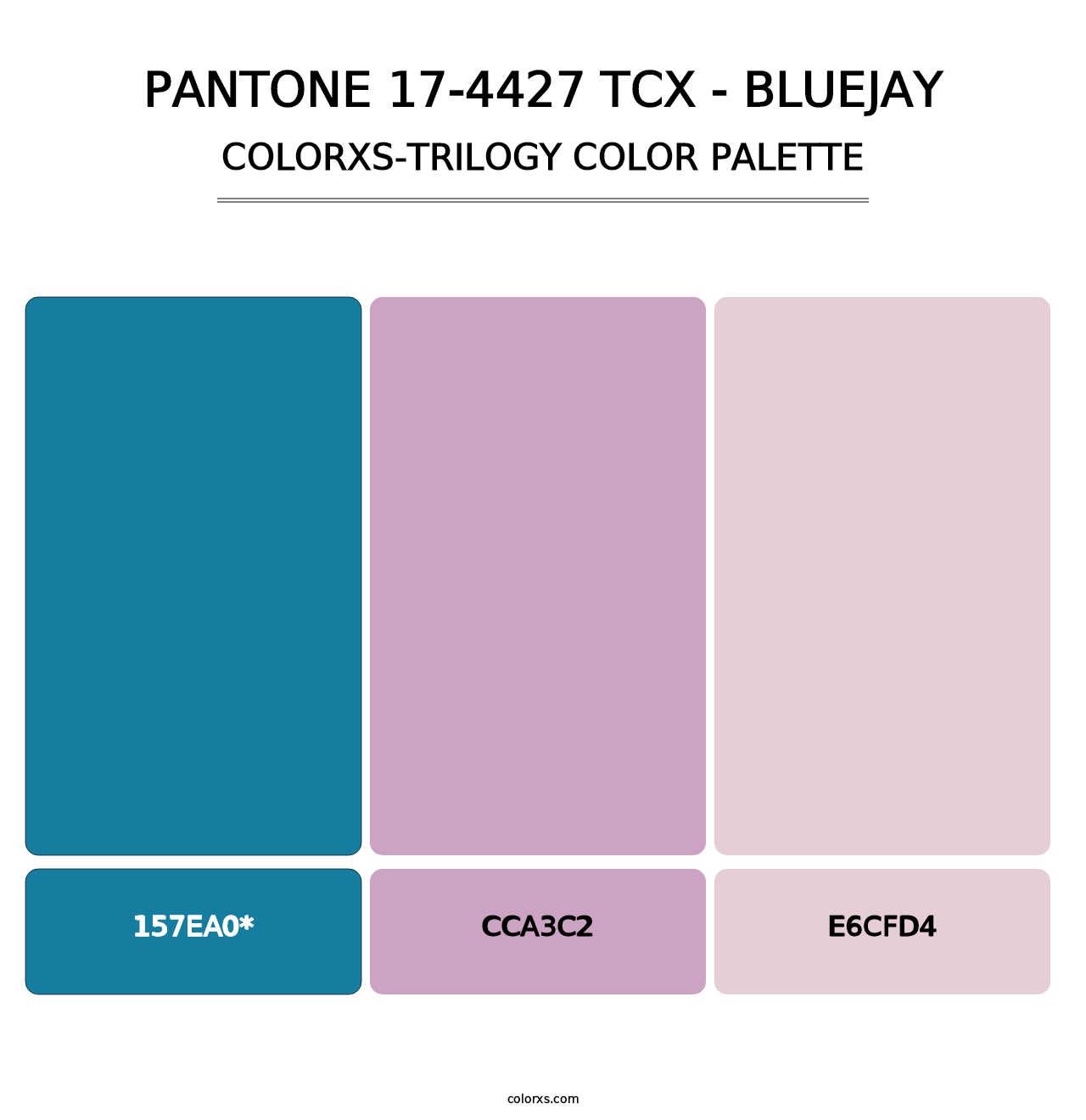 PANTONE 17-4427 TCX - Bluejay - Colorxs Trilogy Palette