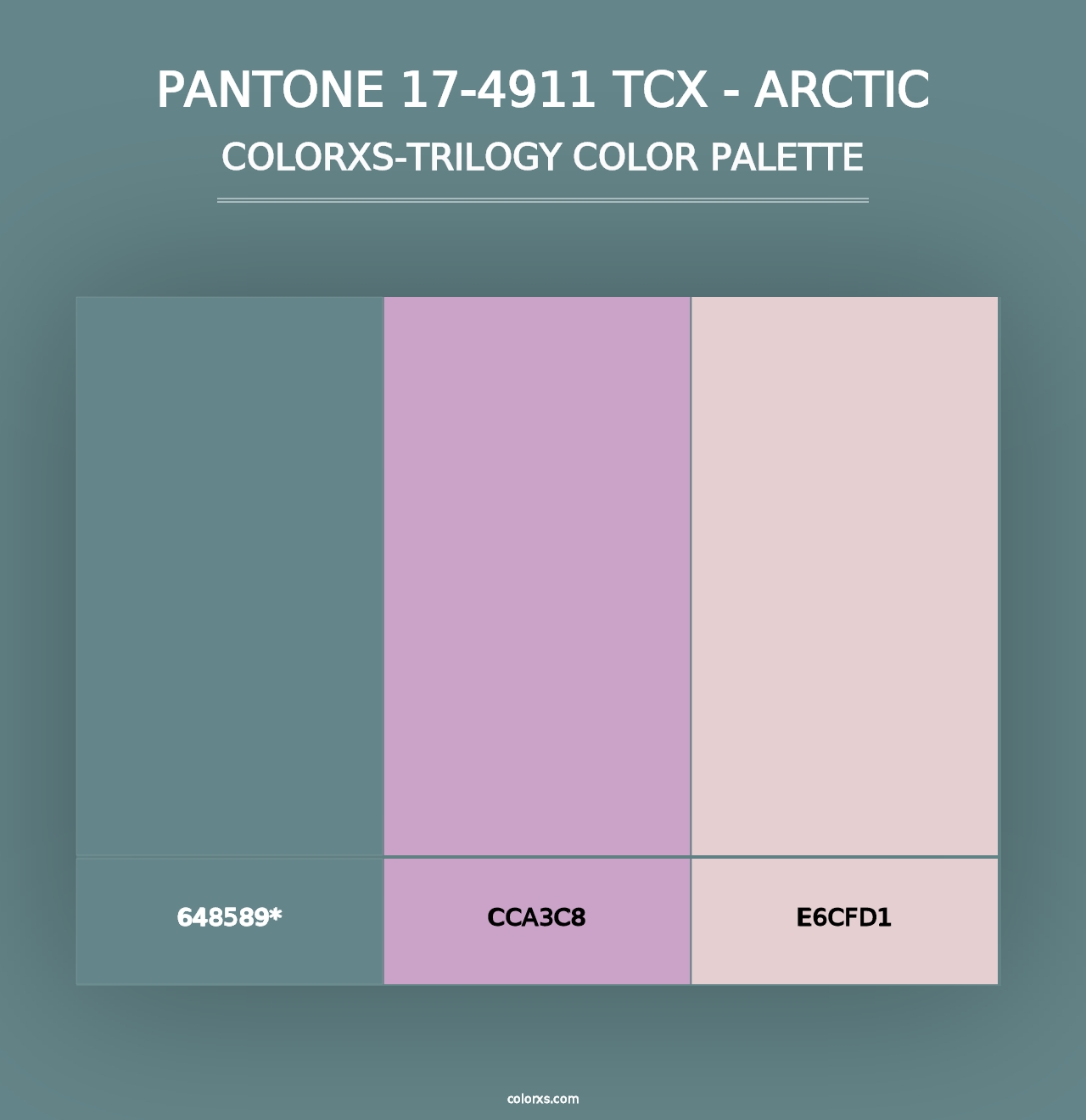 PANTONE 17-4911 TCX - Arctic - Colorxs Trilogy Palette