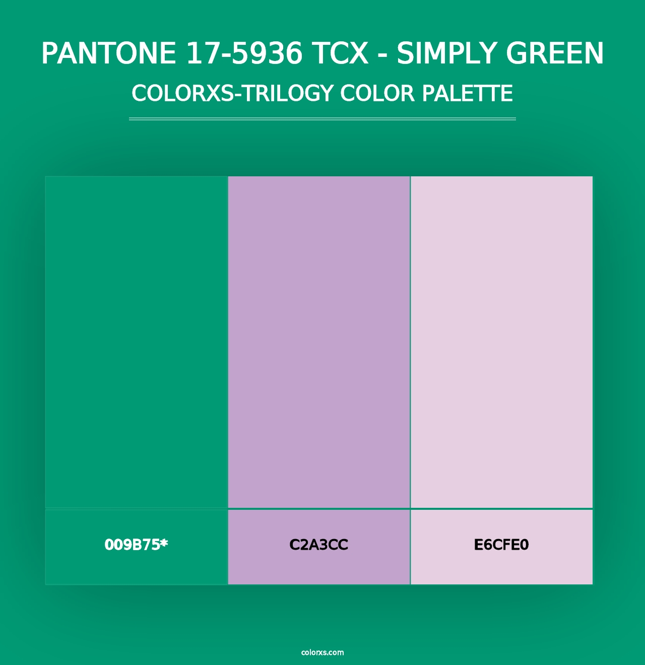 PANTONE 17-5936 TCX - Simply Green - Colorxs Trilogy Palette