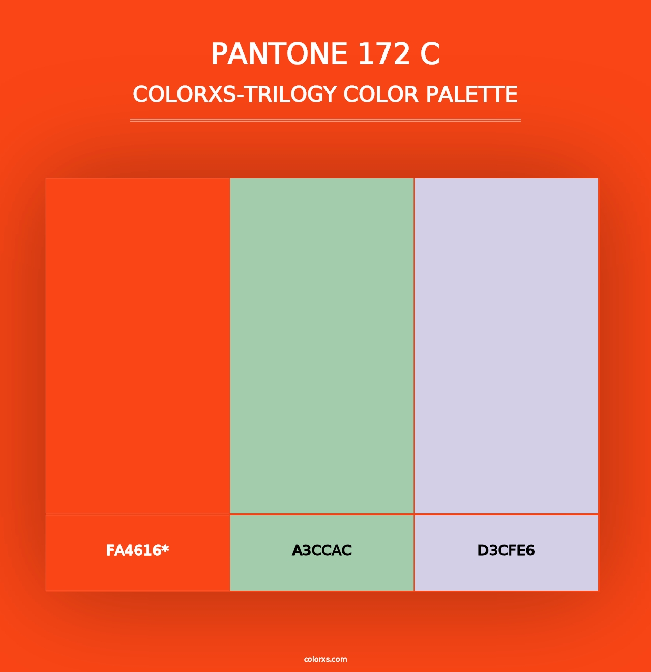 PANTONE 172 C - Colorxs Trilogy Palette