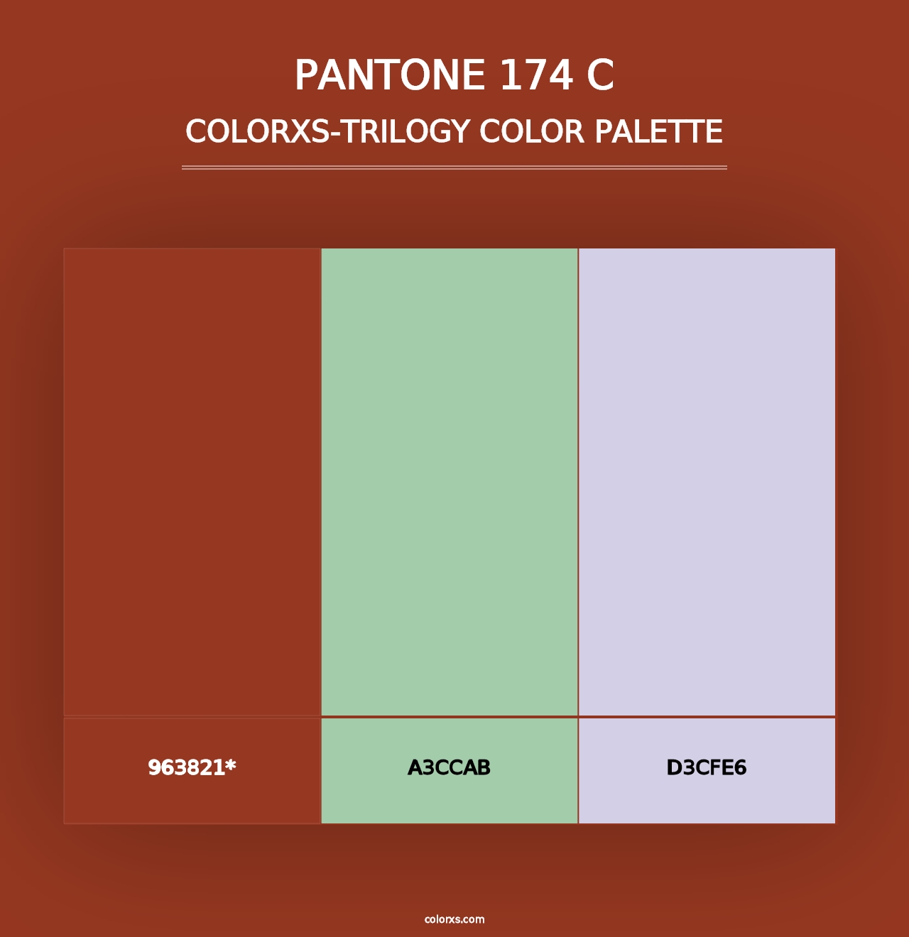 PANTONE 174 C - Colorxs Trilogy Palette