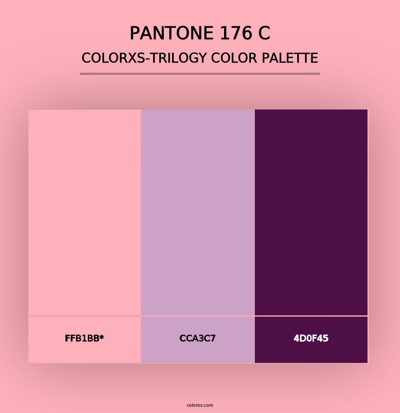 PANTONE 176 C - Colorxs Trilogy Palette