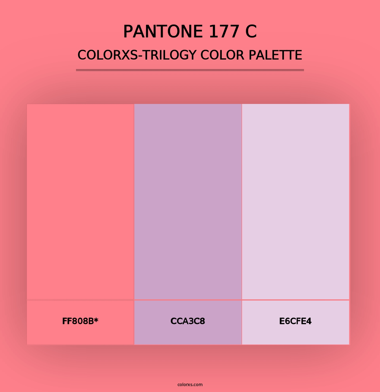 PANTONE 177 C - Colorxs Trilogy Palette