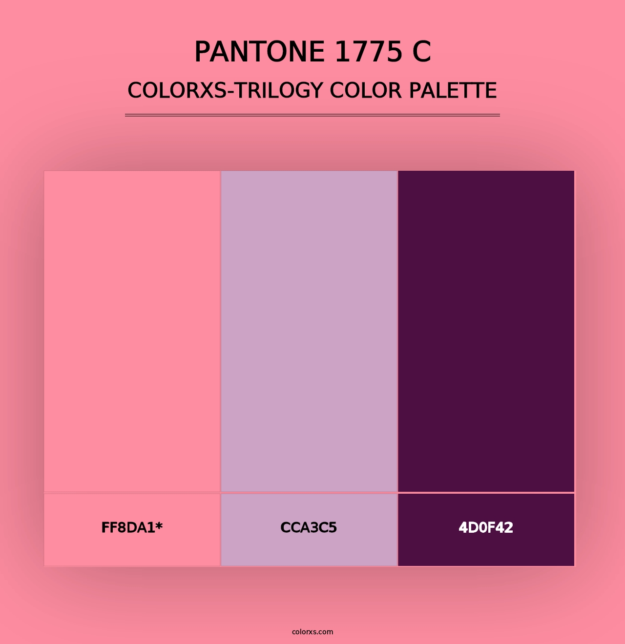 PANTONE 1775 C - Colorxs Trilogy Palette