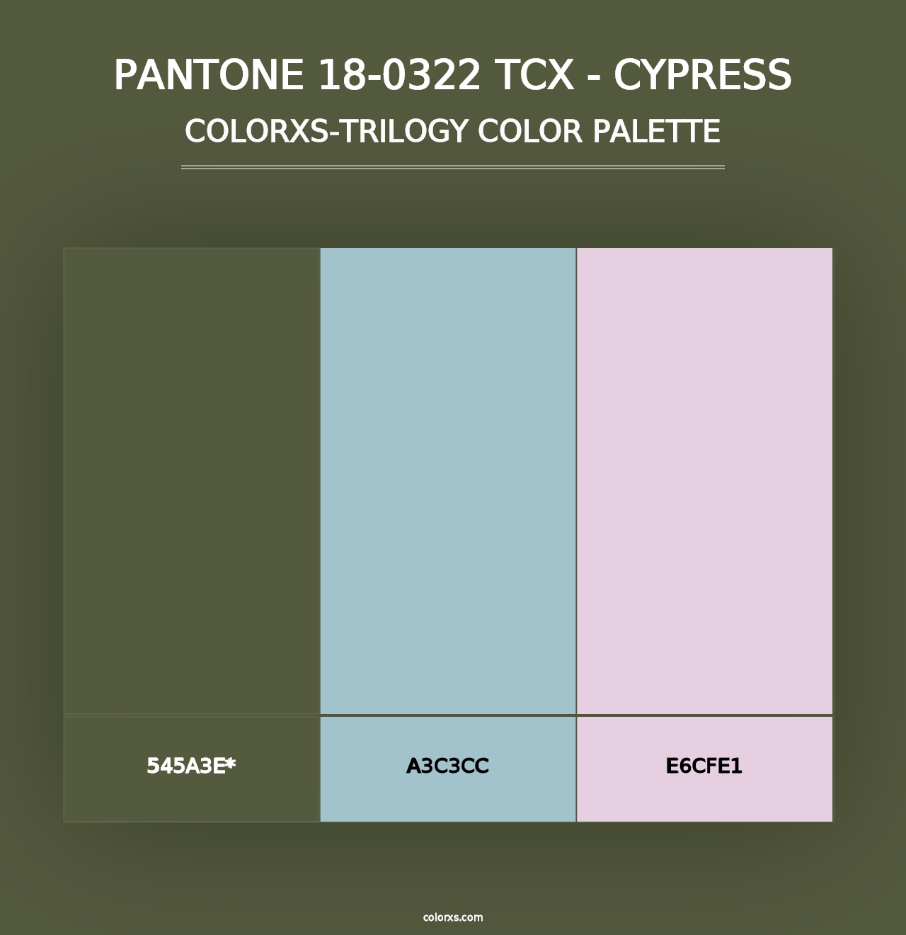 PANTONE 18-0322 TCX - Cypress - Colorxs Trilogy Palette