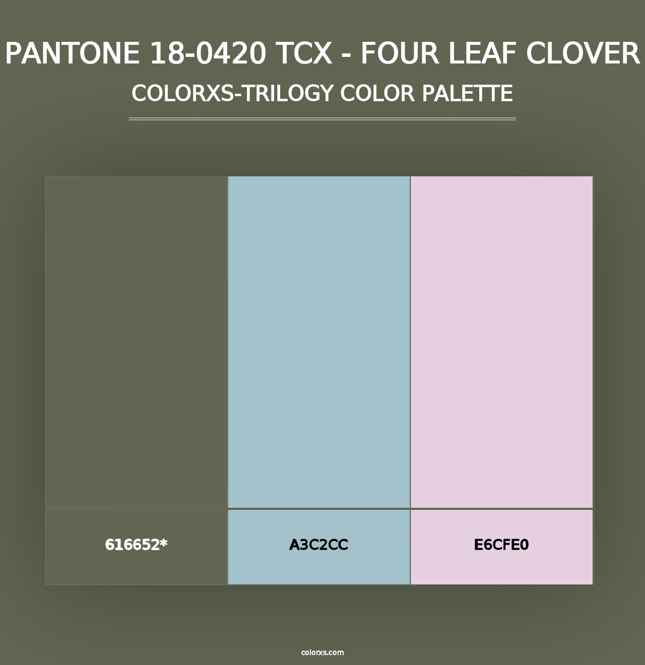 PANTONE 18-0420 TCX - Four Leaf Clover - Colorxs Trilogy Palette