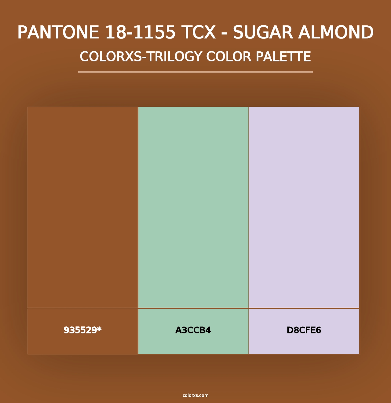 PANTONE 18-1155 TCX - Sugar Almond - Colorxs Trilogy Palette