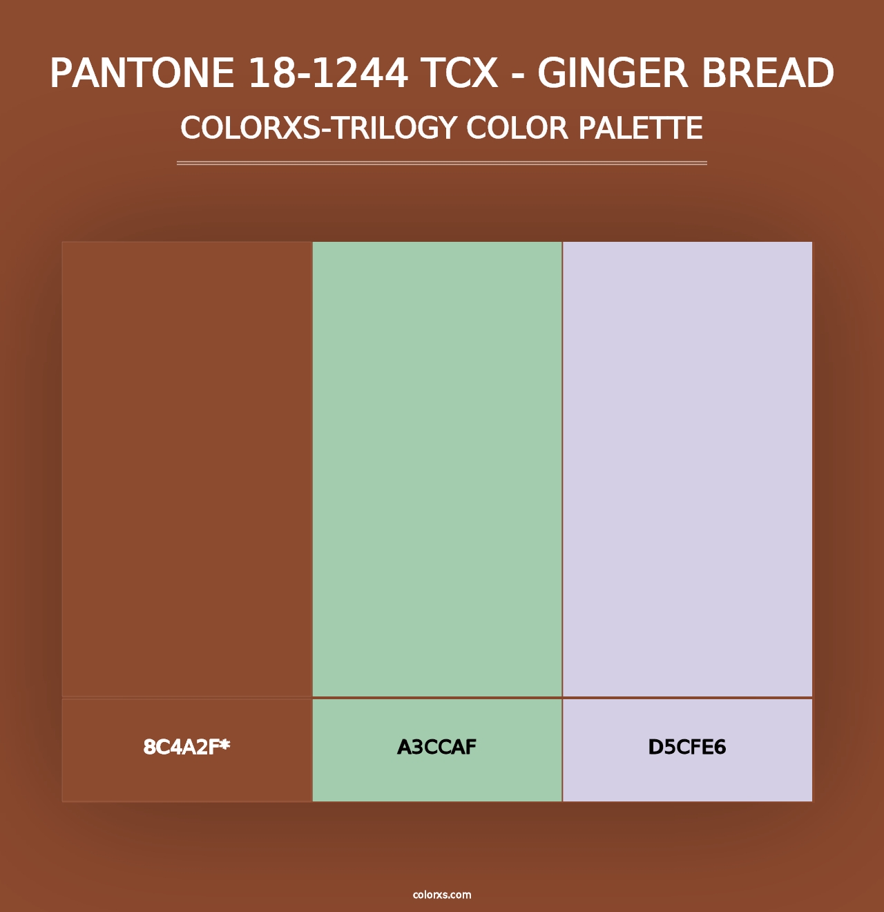 PANTONE 18-1244 TCX - Ginger Bread - Colorxs Trilogy Palette