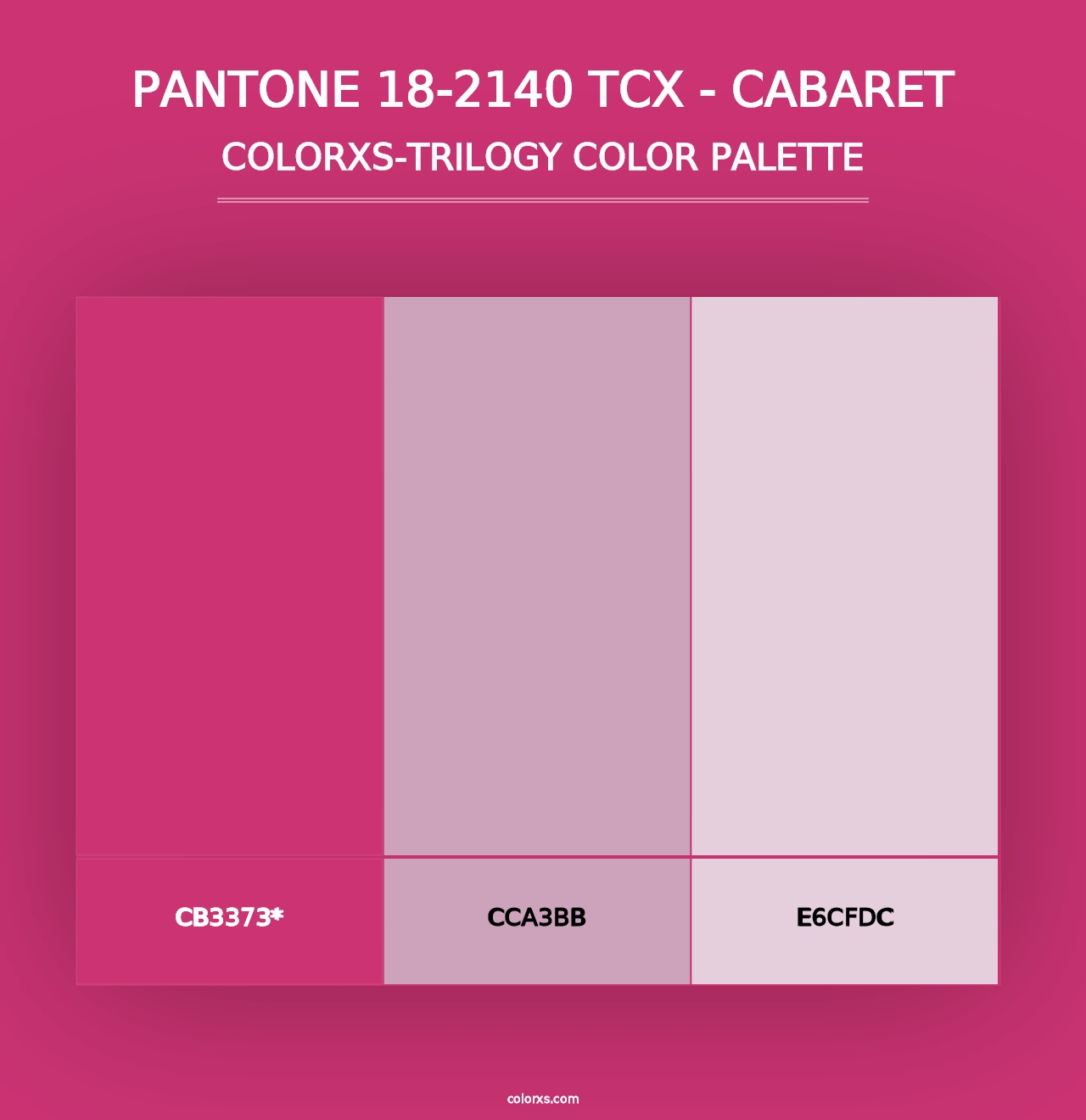 PANTONE 18-2140 TCX - Cabaret - Colorxs Trilogy Palette