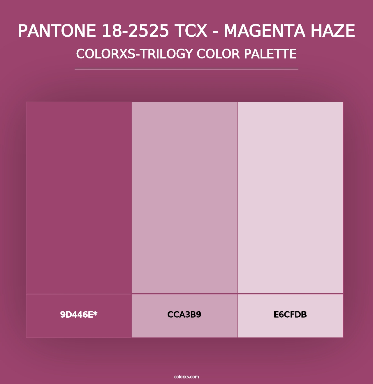 PANTONE 18-2525 TCX - Magenta Haze - Colorxs Trilogy Palette