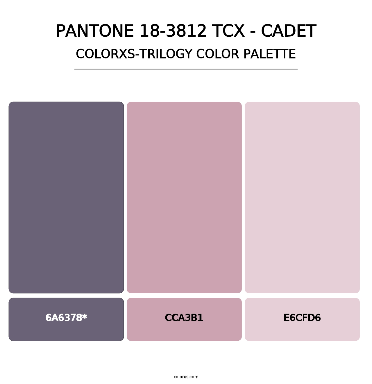 PANTONE 18-3812 TCX - Cadet - Colorxs Trilogy Palette