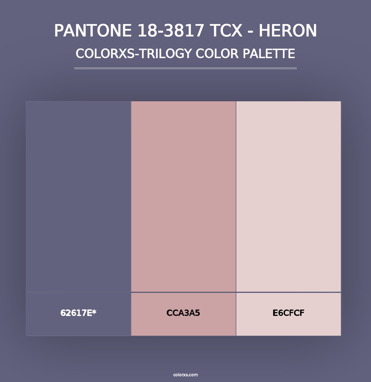 PANTONE 18-3817 TCX - Heron - Colorxs Trilogy Palette