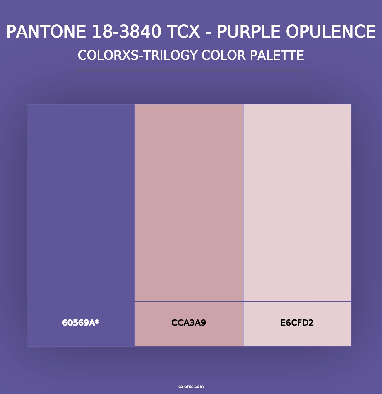 PANTONE 18-3840 TCX - Purple Opulence - Colorxs Trilogy Palette