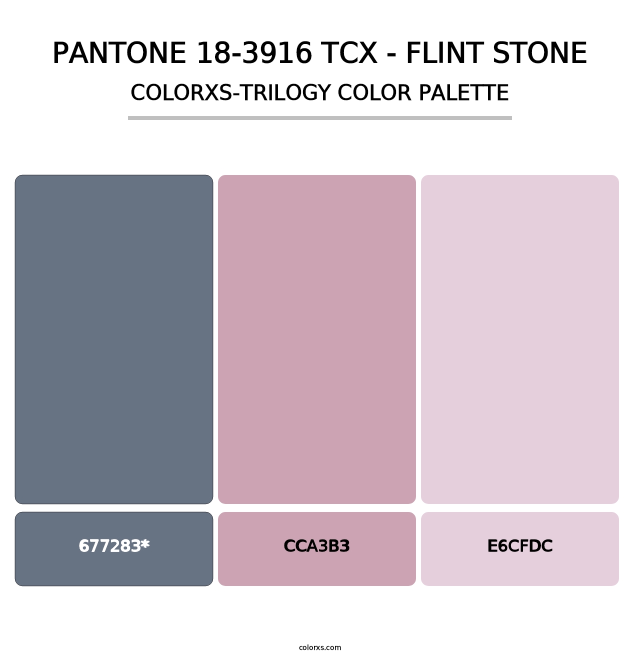 PANTONE 18-3916 TCX - Flint Stone - Colorxs Trilogy Palette