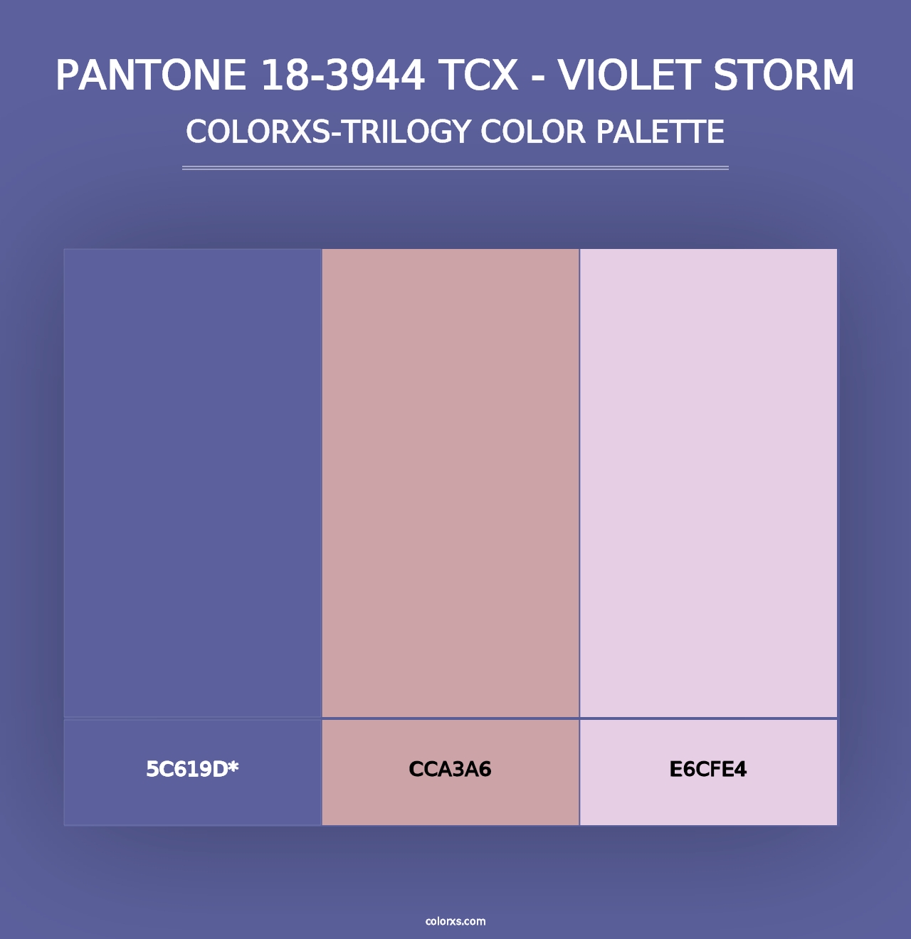 PANTONE 18-3944 TCX - Violet Storm - Colorxs Trilogy Palette