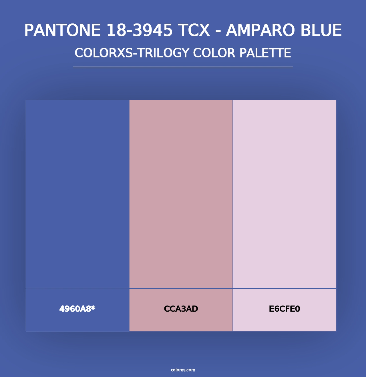 PANTONE 18-3945 TCX - Amparo Blue - Colorxs Trilogy Palette