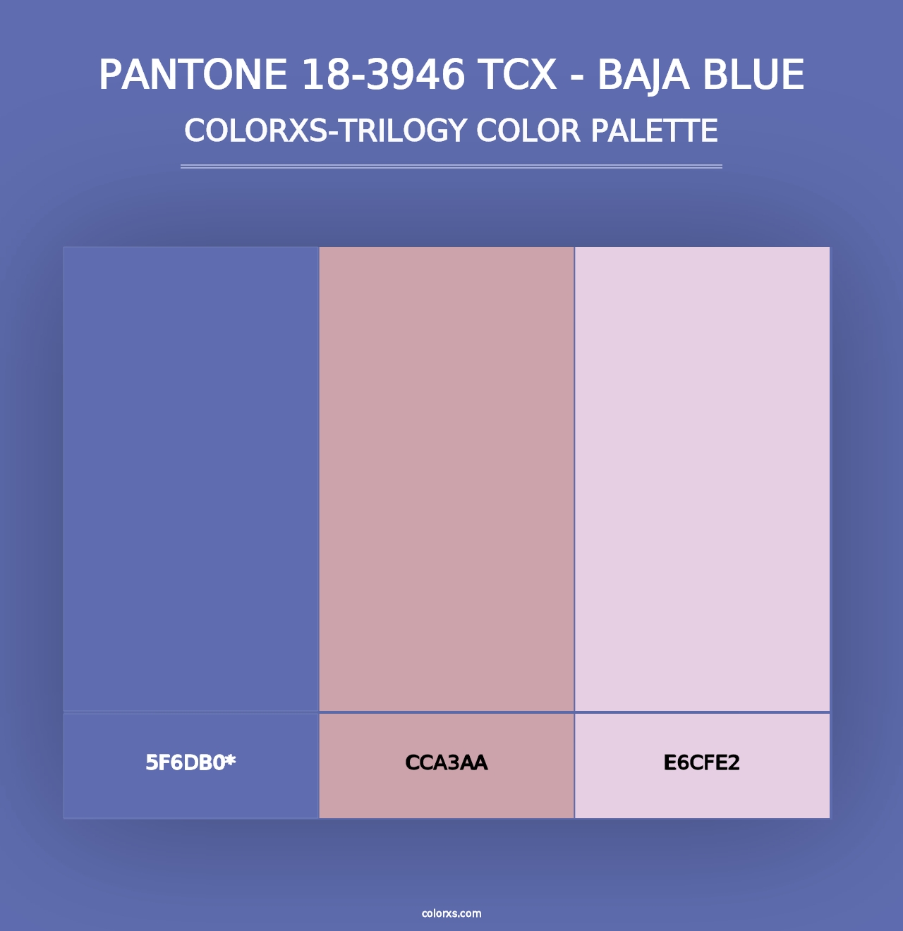 PANTONE 18-3946 TCX - Baja Blue - Colorxs Trilogy Palette