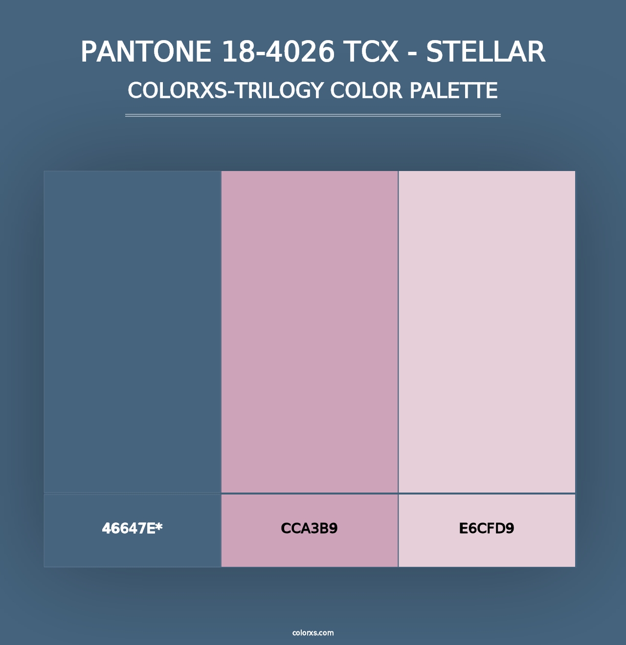 PANTONE 18-4026 TCX - Stellar - Colorxs Trilogy Palette