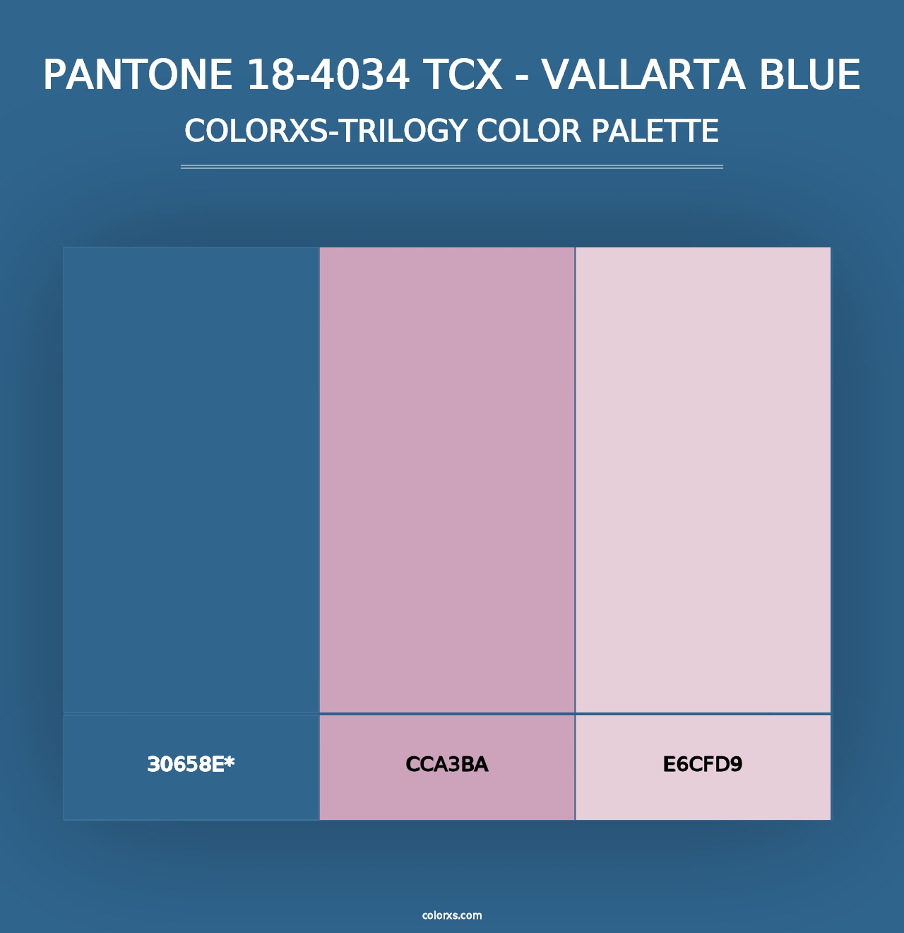 PANTONE 18-4034 TCX - Vallarta Blue - Colorxs Trilogy Palette