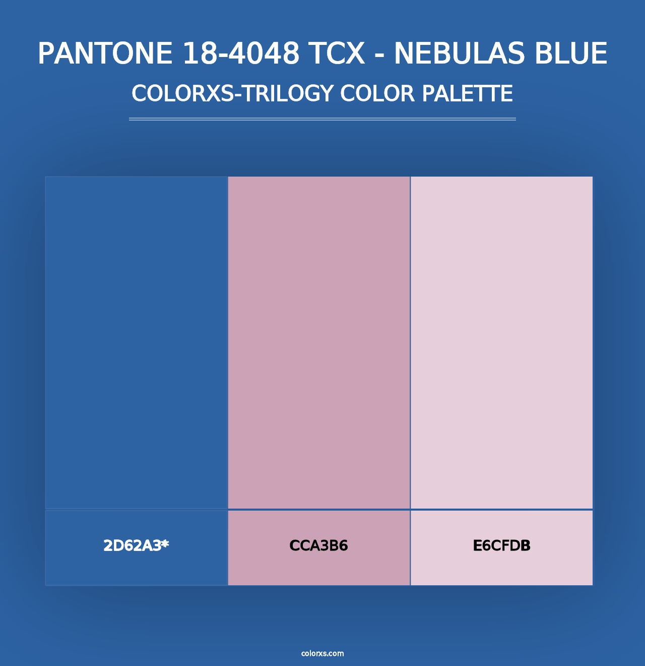 PANTONE 18-4048 TCX - Nebulas Blue - Colorxs Trilogy Palette