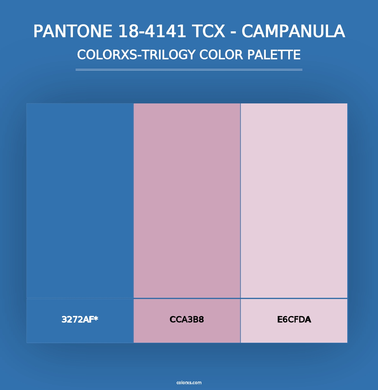 PANTONE 18-4141 TCX - Campanula - Colorxs Trilogy Palette