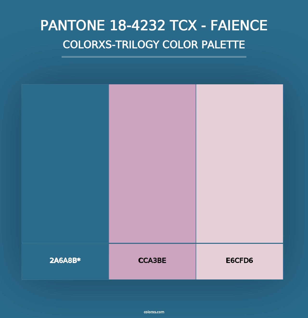 PANTONE 18-4232 TCX - Faience - Colorxs Trilogy Palette