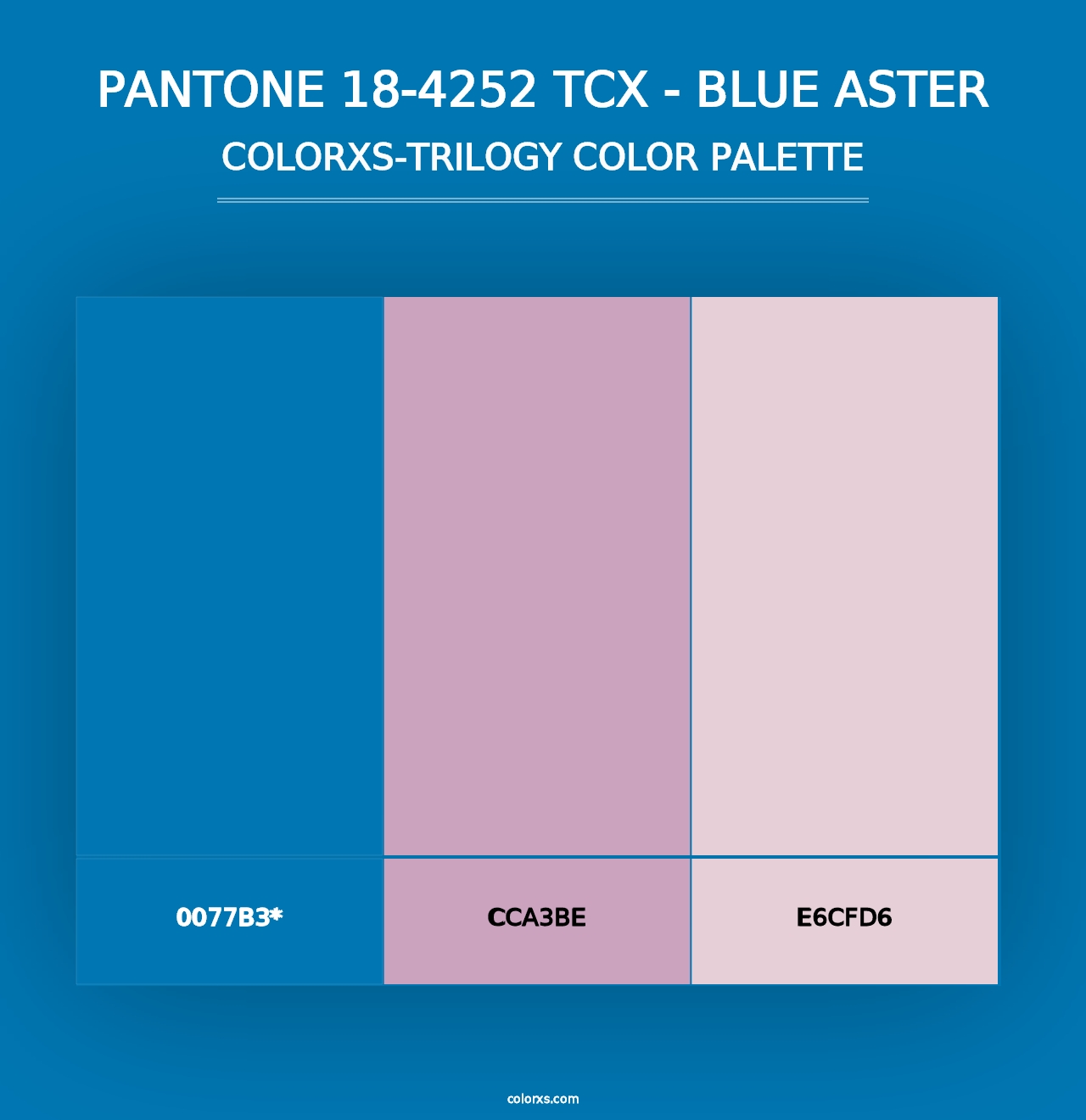 PANTONE 18-4252 TCX - Blue Aster - Colorxs Trilogy Palette