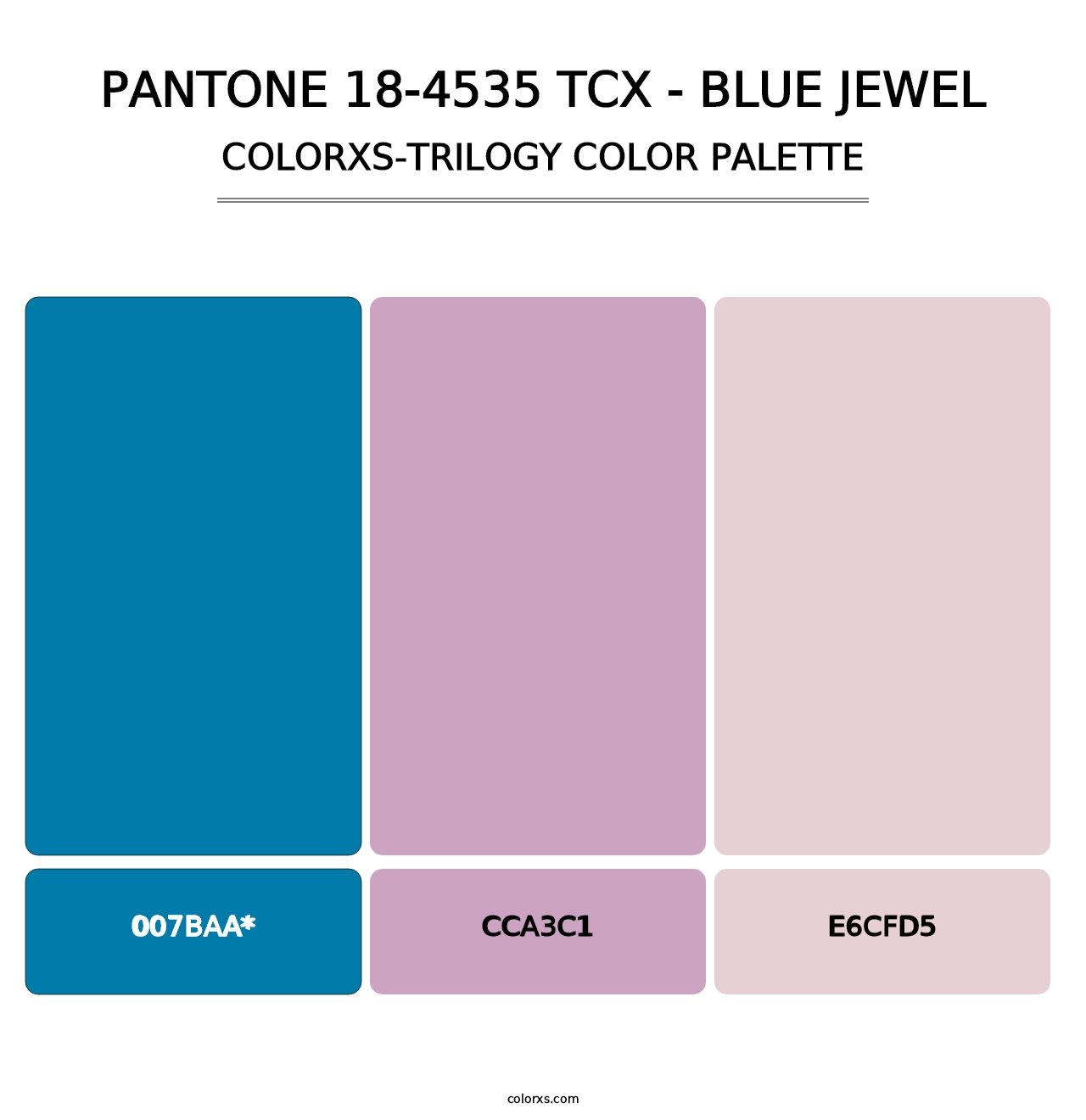 PANTONE 18-4535 TCX - Blue Jewel - Colorxs Trilogy Palette