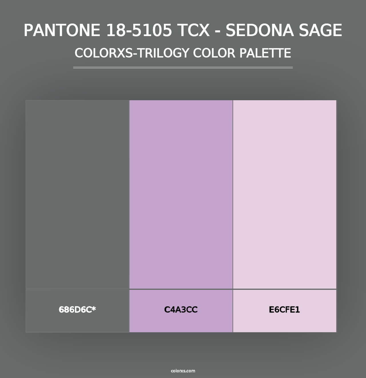 PANTONE 18-5105 TCX - Sedona Sage - Colorxs Trilogy Palette