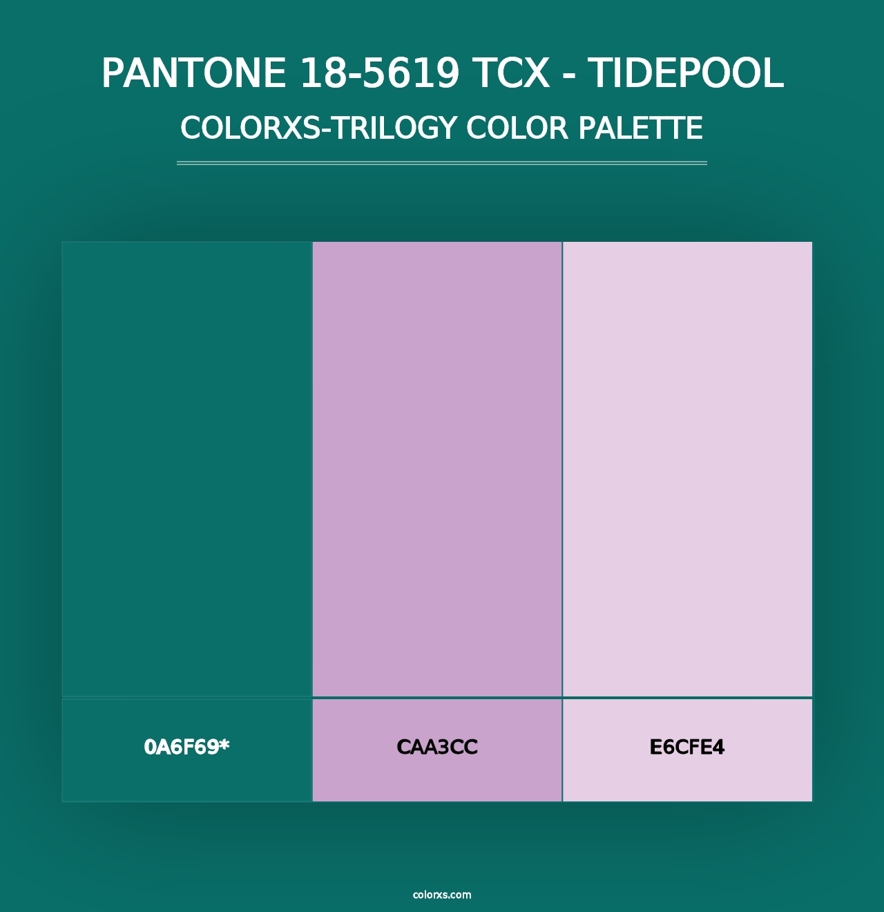 PANTONE 18-5619 TCX - Tidepool - Colorxs Trilogy Palette