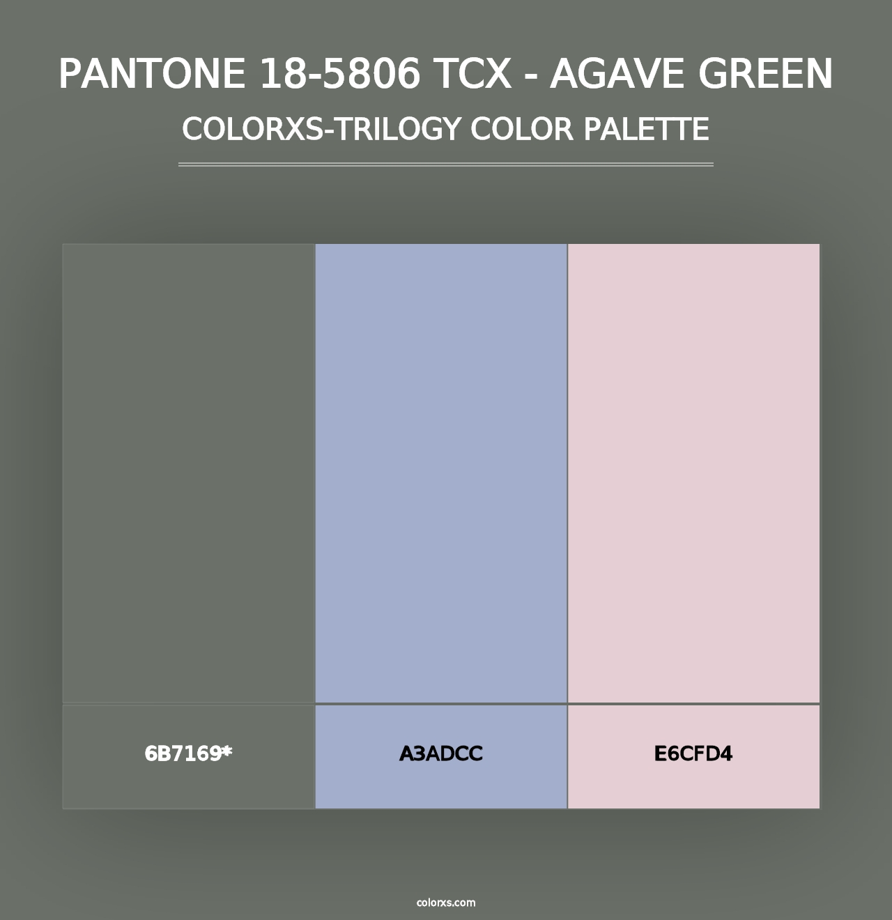 PANTONE 18-5806 TCX - Agave Green - Colorxs Trilogy Palette