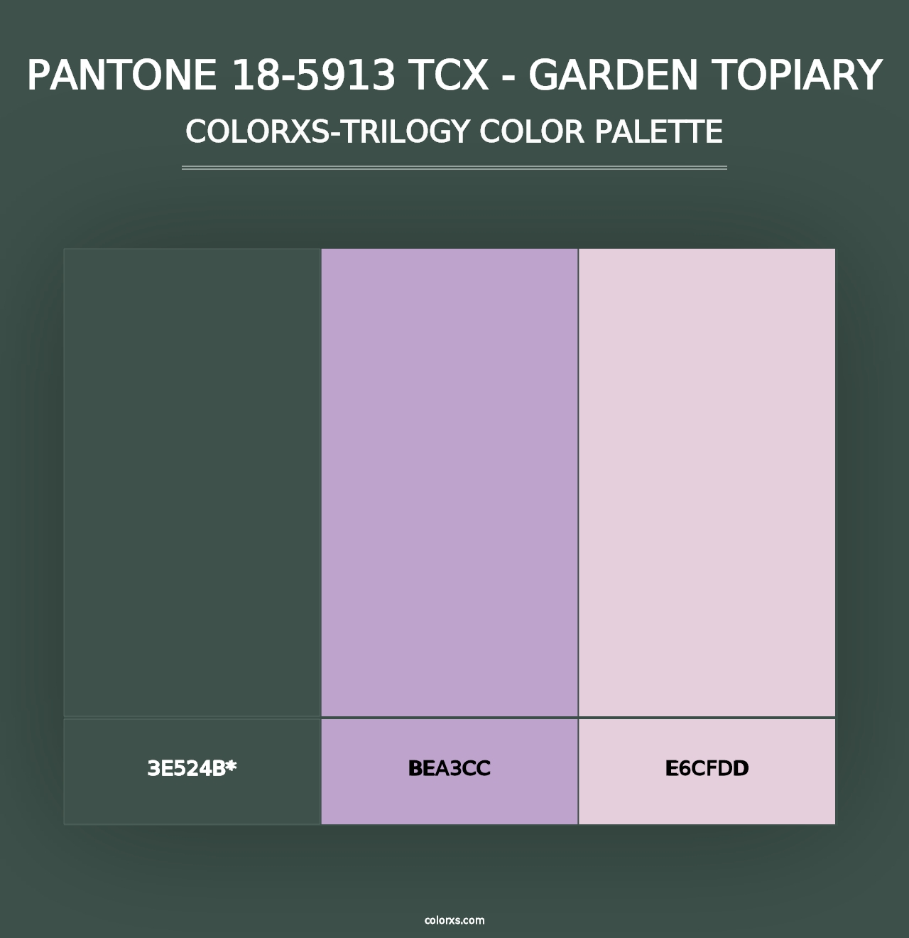 PANTONE 18-5913 TCX - Garden Topiary - Colorxs Trilogy Palette