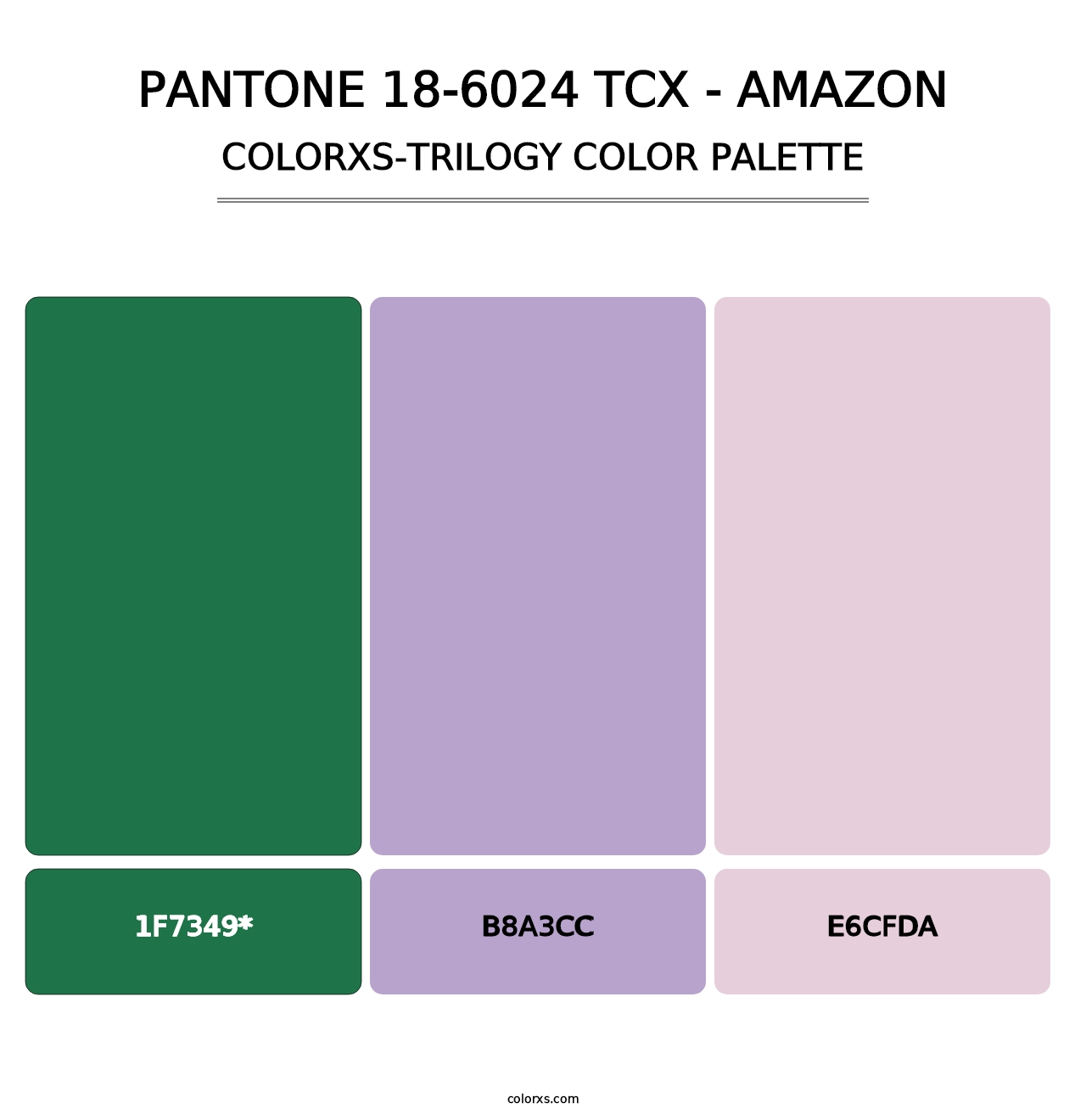 PANTONE 18-6024 TCX - Amazon - Colorxs Trilogy Palette