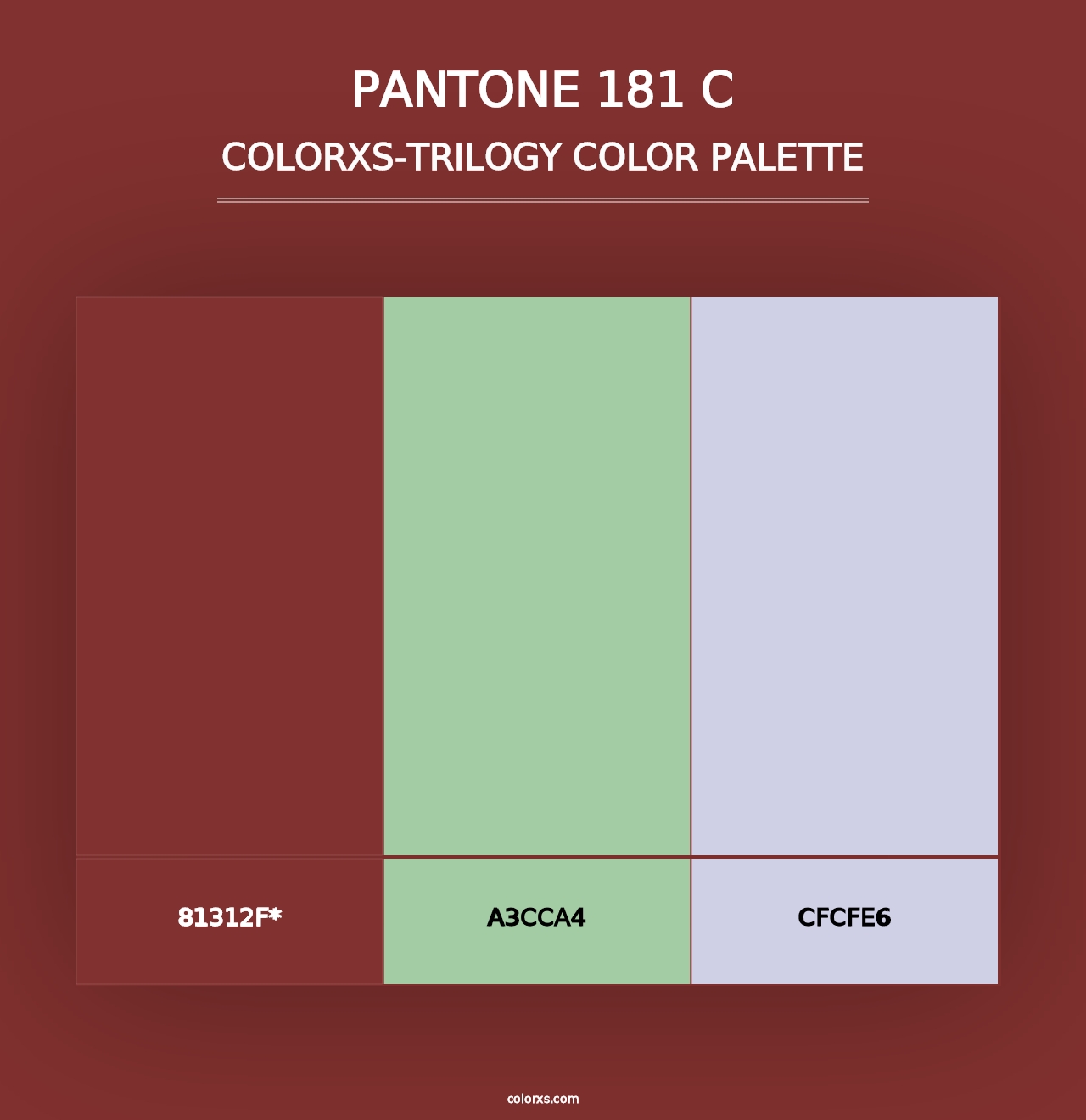 PANTONE 181 C - Colorxs Trilogy Palette