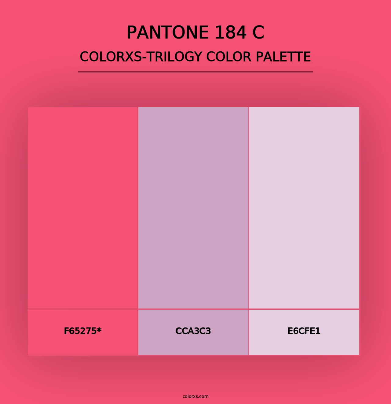 PANTONE 184 C - Colorxs Trilogy Palette