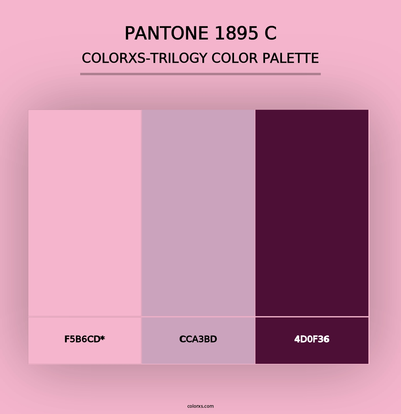 PANTONE 1895 C - Colorxs Trilogy Palette