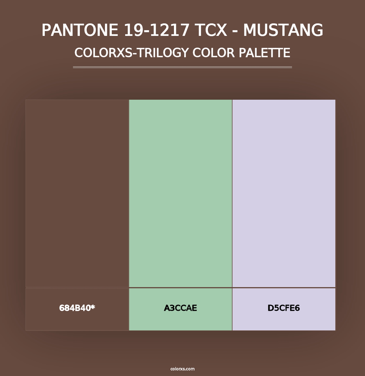 PANTONE 19-1217 TCX - Mustang - Colorxs Trilogy Palette