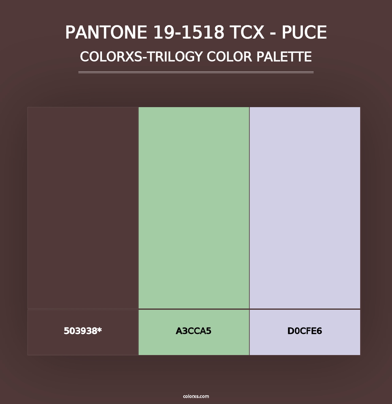 PANTONE 19-1518 TCX - Puce - Colorxs Trilogy Palette